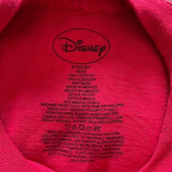 Retro Disney World Mickey Mouse Fab Four Red Oversized Tee Shirt Size Medium - Picture 2 of 5